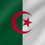 algerian flag wave