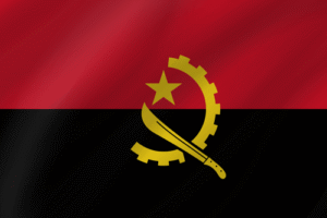 angolan flag wave