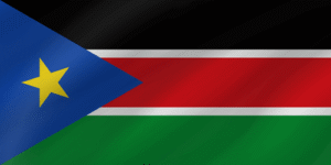 south sudanese flag wave